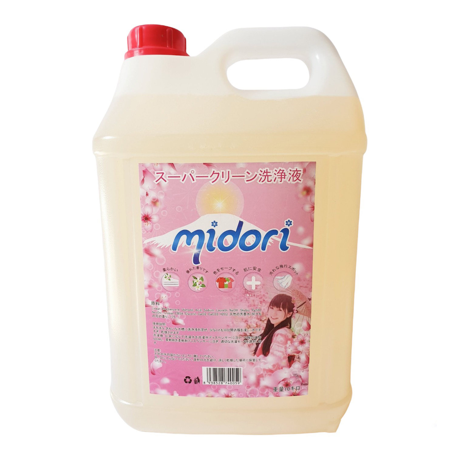 Nước giặt Midori can 10 lít