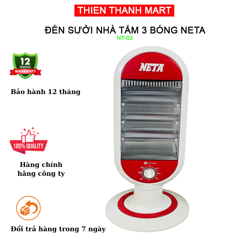 Đèn Sưởi 3 Bóng Halogen Neta